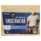 Men's Disposable Underwear, L/XL, 84 Ct