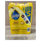 Pledge Lemon Enhancing Polish 3-Pack