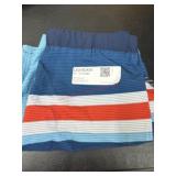 Men's Small Swim Shorts with Striped Pattern