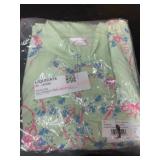 Xsmall Ladies' Green Floral Print Top