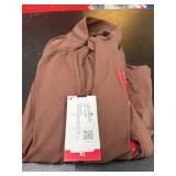 Women's XL Brown Jacket With Full-Zip Front