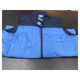 Men's Lands' End Blue Quilted Vest, Size Large