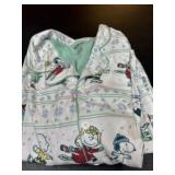 Peanuts-Themed 3XL Button-Up Pajama Set