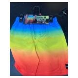 Boys' Multicolor Gradient Swim Shorts