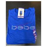 Blue Women's Tank Top with 'Bebe' Logo, Size XXL
