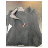 Men's Black Half-Zip Pullover, Size 3XL