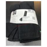 10-Pack Black Men's Crew Socks