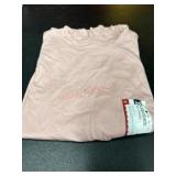Women's XL Pink Short-Sleeve Shirt
