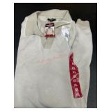 Men's Beige Polo Shirt, Size XL