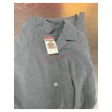 Men's Blue Long-Sleeve Button-Up Shirt