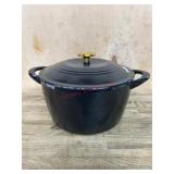 Black Enamel Cast Iron Dutch Oven With Lid