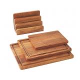 4-Piece Acacia Wood Cutting Board Set
