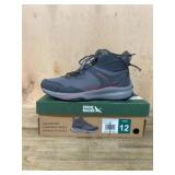 Men's Grey High-Top Hiking Boots, Size 12