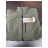 Men's Full-Zip Jacket in Olive Green