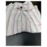 Women's XL Striped Button-Up Shirt