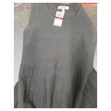 Sleeveless Gray Knit Women's Dress