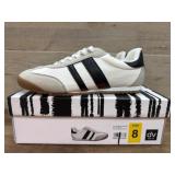 DV Women's Black and White Sneakers, Size 8