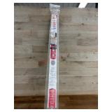 White Vinyl Door Weatherstrip, 32 x 2 x 2 Inches