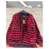 Infinity Apparel Red and Black Checkered Jacket, X