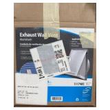 Aluminum Exhaust Wall Vent, 6 in Diameter