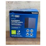 Matte Black LED Wall Lantern with 4 Effects