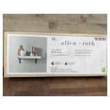 Allen + Roth 24-Inch White Wall Shelf