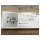 24-Inch Wall Shelf With White Finish