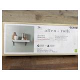 24-Inch Wall Shelf With White Finish