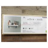 24-Inch White Wall Shelf With Mounting Hardware