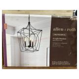 Allen + Roth Black Finish 3-Light Pendant