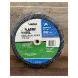 7-Inch Plastic Wheel with 1/2-Inch Hub