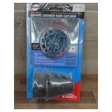 Square Shower Hair Catcher with Chrome Finish