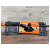 Gray Dust Mop with 24-Inch Steel Handle