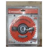 Crescent Tools 7-1/4 Inch 44T Circular Saw Blade