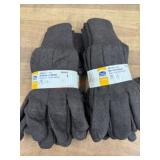 Three Pairs of Brown Jersey Gloves
