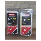 Two 14-Inch Oregon Pro Chainsaw Chains