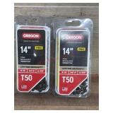 Oregon 14-Inch Pro Chainsaw Chains, Pack of 2