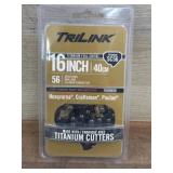 16-Inch Titanium Full Chisel Chainsaw Chain