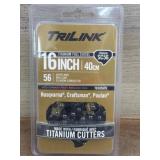 16-Inch Titanium Full Chisel Chainsaw Chain