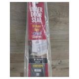 Under Door Seal, White, U-Shape Vinyl
