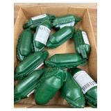 12 Green Mini Cord Connectors