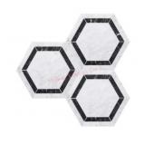 32 pieces Satori Carrara White and Nero Marquina