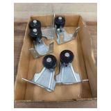 Zinc-Plated Single Roller Hardware Set