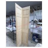 6 panel unfinished bifold closet door