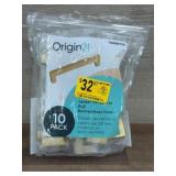 10-Pack Brushed Brass Center-to-Center Pulls