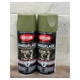 Krylon Camouflage Spray Paint, Green, 2-Pack