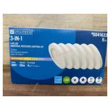 Utilitech 3-in-1 LED Recessed Lighting Kit, 6-Pack