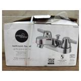 Chrome Finish 4-Inch Centerset Bathroom Faucet