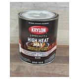 Krylon High Heat Max Black Paint, 1 Qt