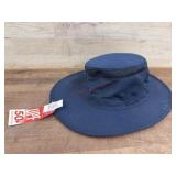 Navy Wide-Brim Hat with UPF 50+